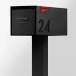 The Malone Modern Mailbox with Post by Post & Porch; a post-mount mailbox that boosts curb appeal