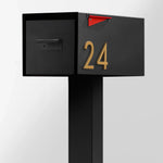 The Malone Modern Mailbox with Post by Post & Porch; a post-mount mailbox that boosts curb appeal