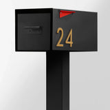 The Malone Modern Mailbox with Post by Post & Porch; a post-mount mailbox that boosts curb appeal