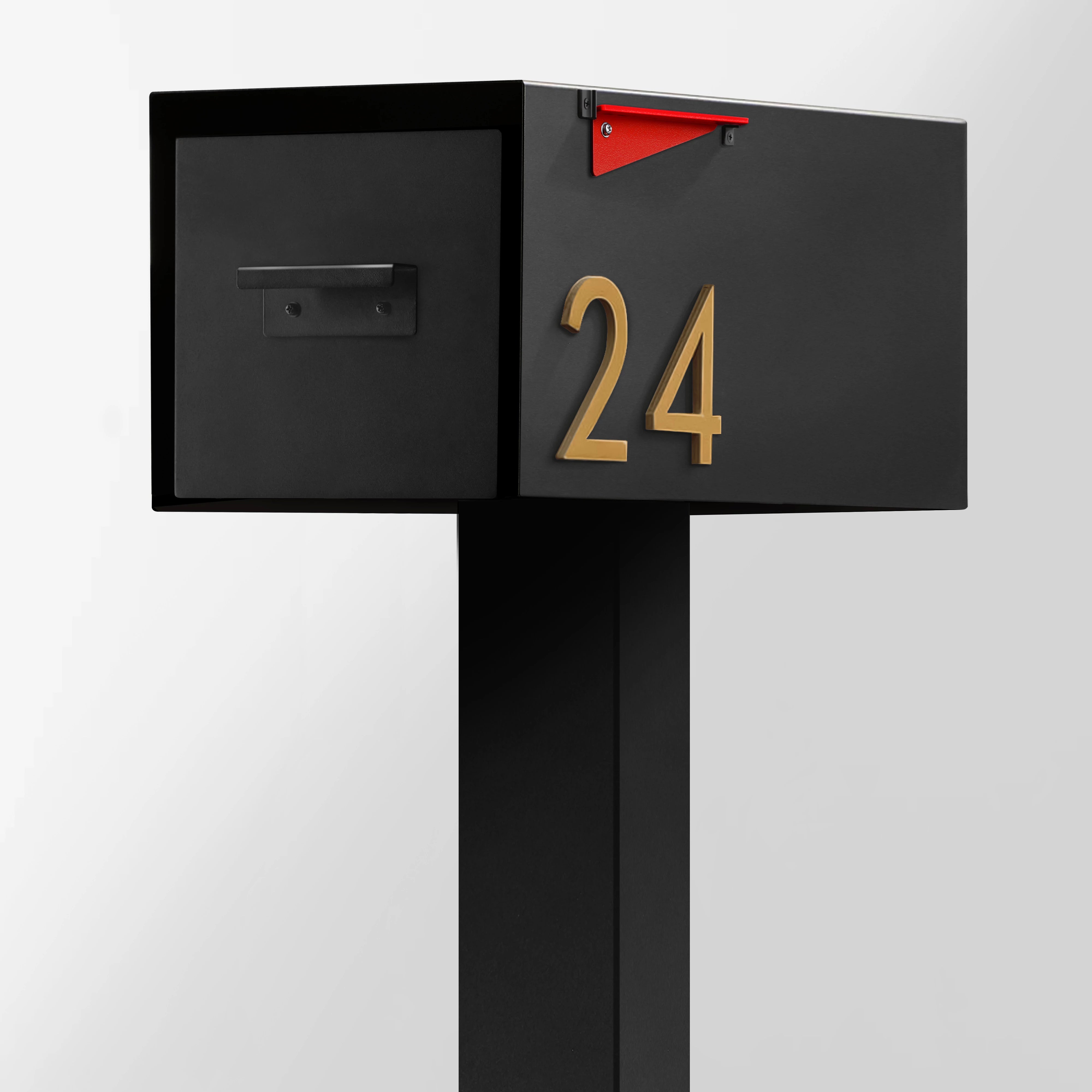 The Malone Modern Mailbox with Post by Post & Porch; a post-mount mailbox that boosts curb appeal