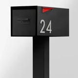 The Malone Modern Mailbox with Post by Post & Porch; a post-mount mailbox that boosts curb appeal