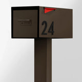 The Malone Modern Mailbox with Post by Post & Porch; a post-mount mailbox that boosts curb appeal