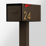 The Malone Modern Mailbox with Post by Post & Porch; a post-mount mailbox that boosts curb appeal