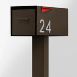 The Malone Modern Mailbox with Post by Post & Porch; a post-mount mailbox that boosts curb appeal