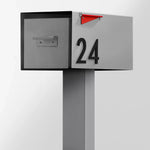 The Malone Modern Mailbox with Post by Post & Porch; a post-mount mailbox that boosts curb appeal