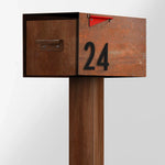 The Malone Modern Mailbox with Post by Post & Porch; a post-mount mailbox that boosts curb appeal