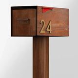 The Malone Modern Mailbox with Post by Post & Porch; a post-mount mailbox that boosts curb appeal