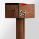 The Malone Modern Mailbox with Post by Post & Porch; a post-mount mailbox that boosts curb appeal