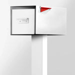 The Malone Modern Mailbox with Post by Post & Porch; a post-mount mailbox that boosts curb appeal
