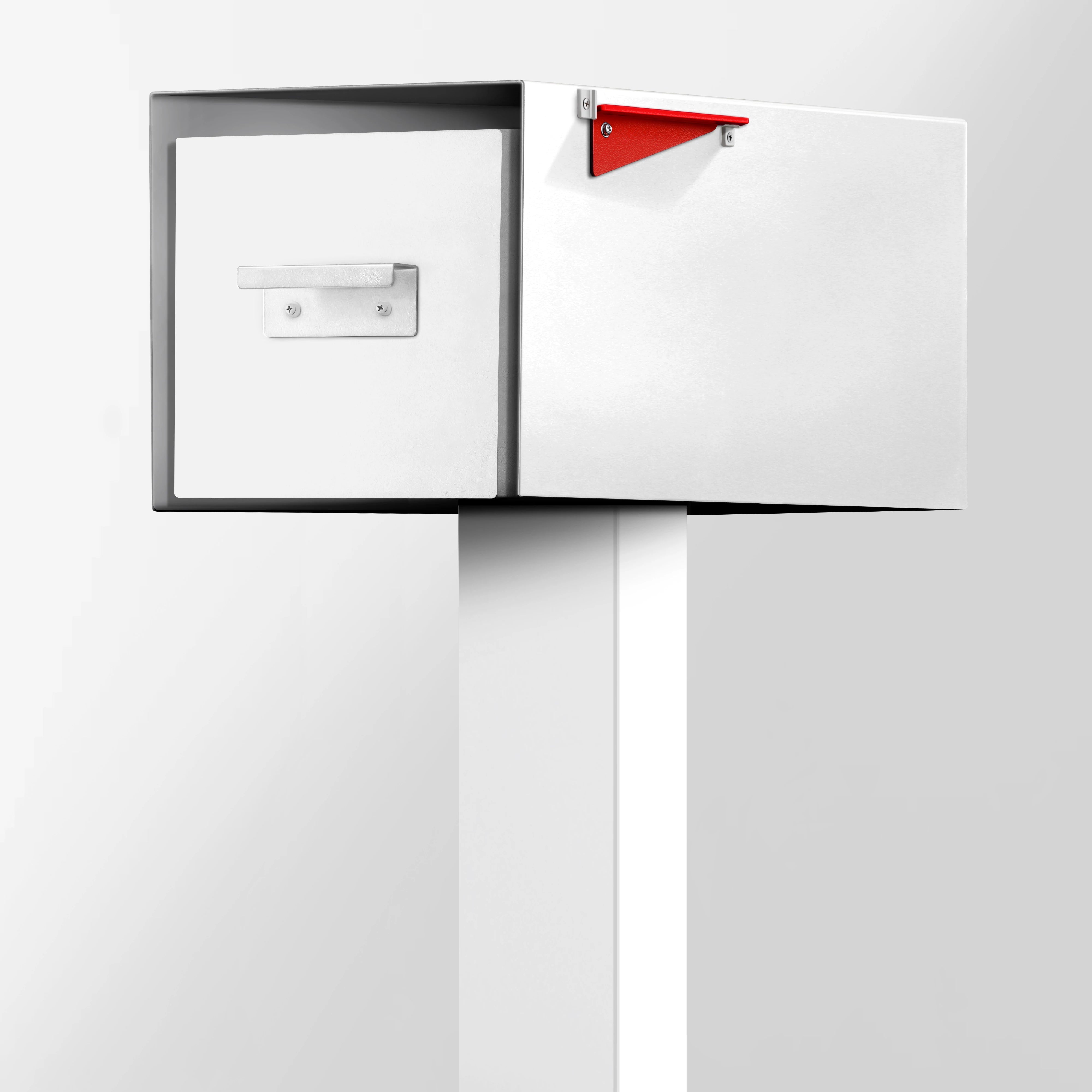 The Malone Modern Mailbox with Post by Post & Porch; a post-mount mailbox that boosts curb appeal