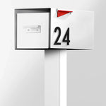 The Malone Modern Mailbox with Post by Post & Porch; a post-mount mailbox that boosts curb appeal