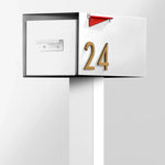 The Malone Modern Mailbox with Post by Post & Porch; a post-mount mailbox that boosts curb appeal