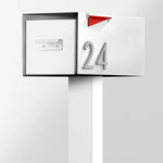 The Malone Modern Mailbox with Post by Post & Porch; a post-mount mailbox that boosts curb appeal