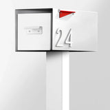 The Malone Modern Mailbox with Post by Post & Porch; a post-mount mailbox that boosts curb appeal