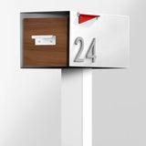 Regular Malone Post-Mounted Mailbox with Sublimated Wood Door