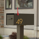 The Malone Modern Mailbox with Post by Post & Porch; a post-mount mailbox that boosts curb appeal