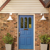 White outdoor lighting by Post & Porch, home of curb appeal accessories for the front porch and beyond