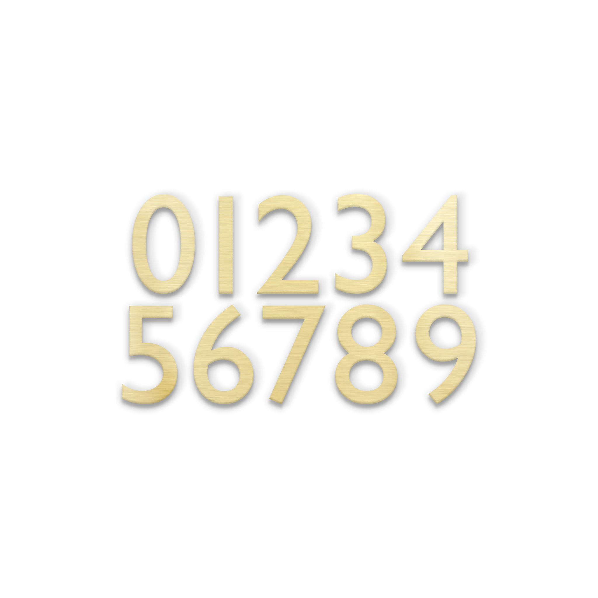 Magnetic House Numbers; Bronze Address Numbers