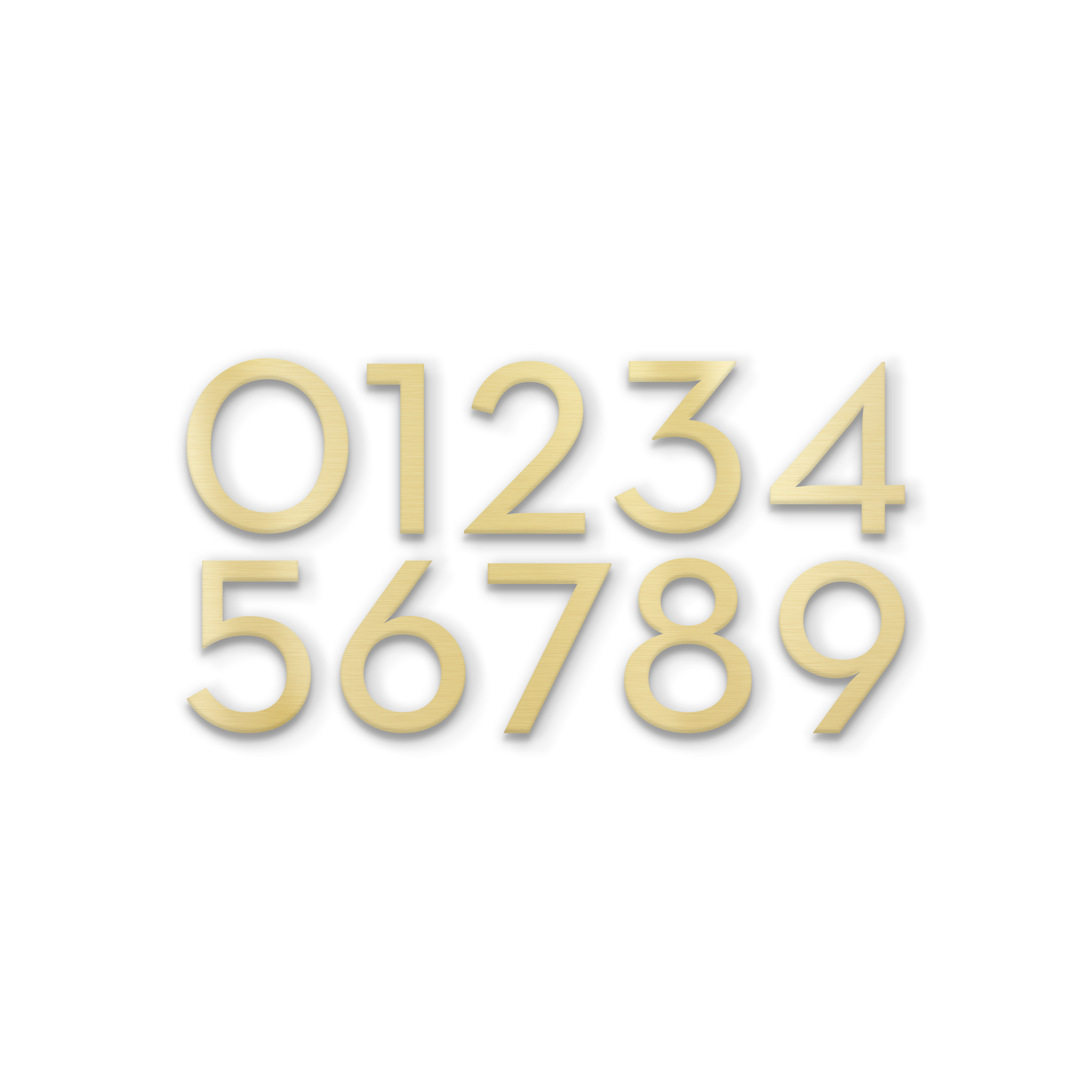 Magnetic House Numbers; Bronze Address Numbers