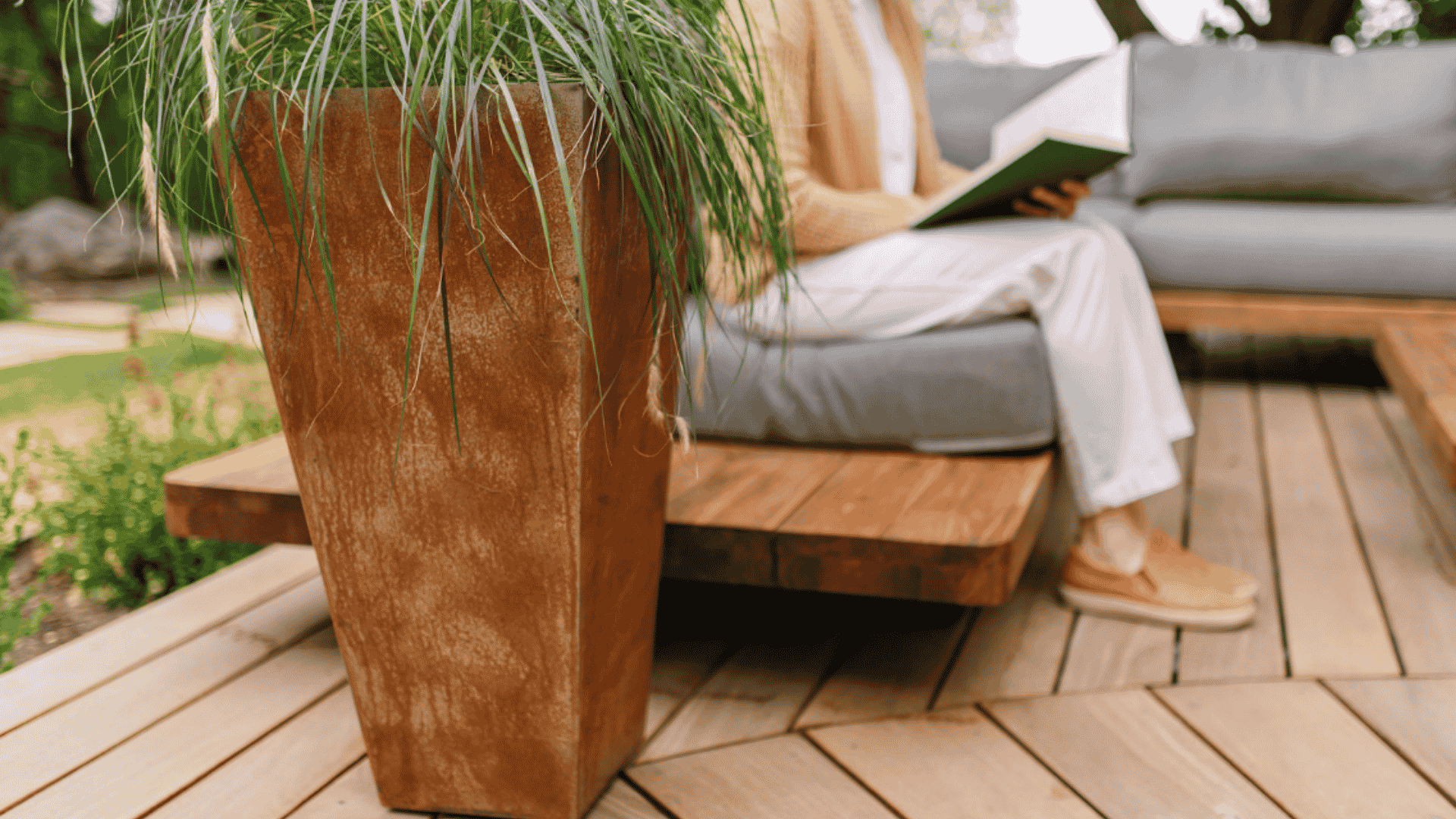 How Corten Steel Planters Fit Into The Post & Porch Idea Of Curb Appeal