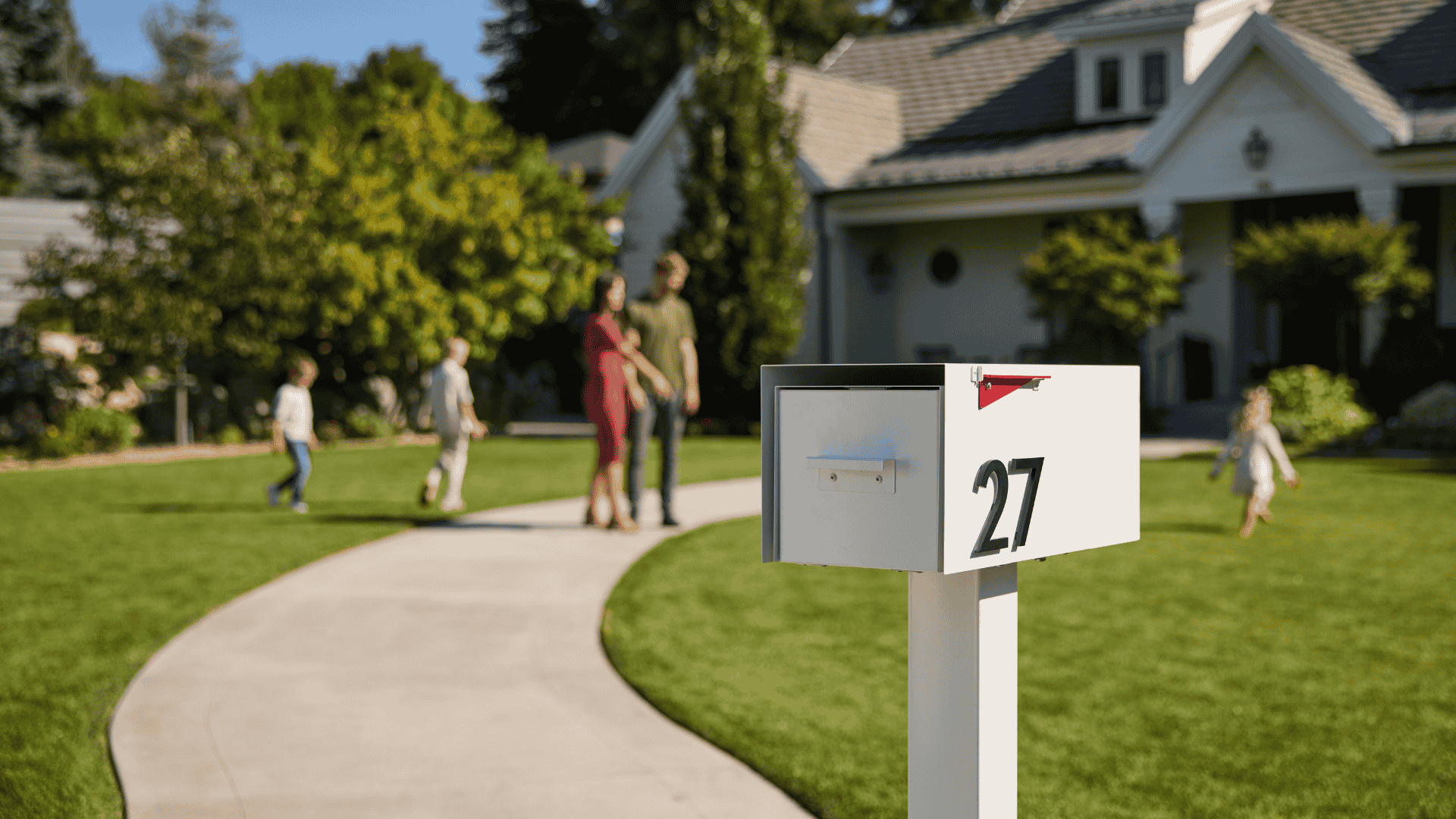 How To Maintain a White Modern Mailbox So It Actually Stays White by Post & Porch, home of curb appeal accessories for the front porch and beyond