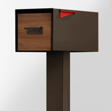 Malone Post-Mounted Mailbox with Sublimated Wood Door