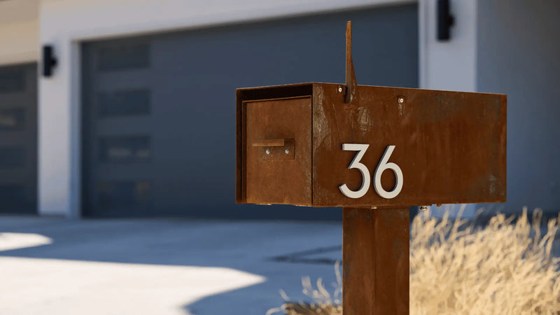 Corten Steel Mailbox