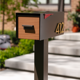 Regular Malone Post-Mounted Mailbox with Sublimated Wood Door