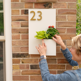 Curb Appeal Address Planter
