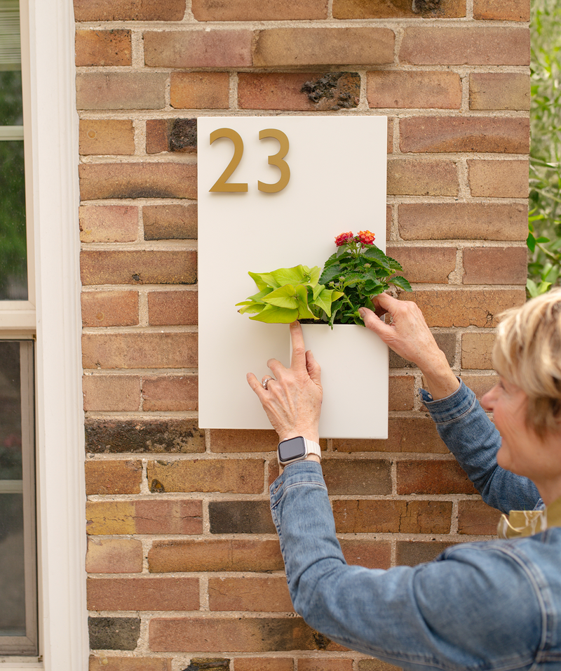 modernaspectshop Curb Appeal Address Planter