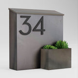 Patina Greetings Wall-Mounted Mailbox (arrives raw steel state)