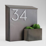 Patina Greetings Wall-Mounted Mailbox (arrives raw steel state)