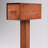 Patina Malone Post-Mounted Mailbox (arrives raw steel state)