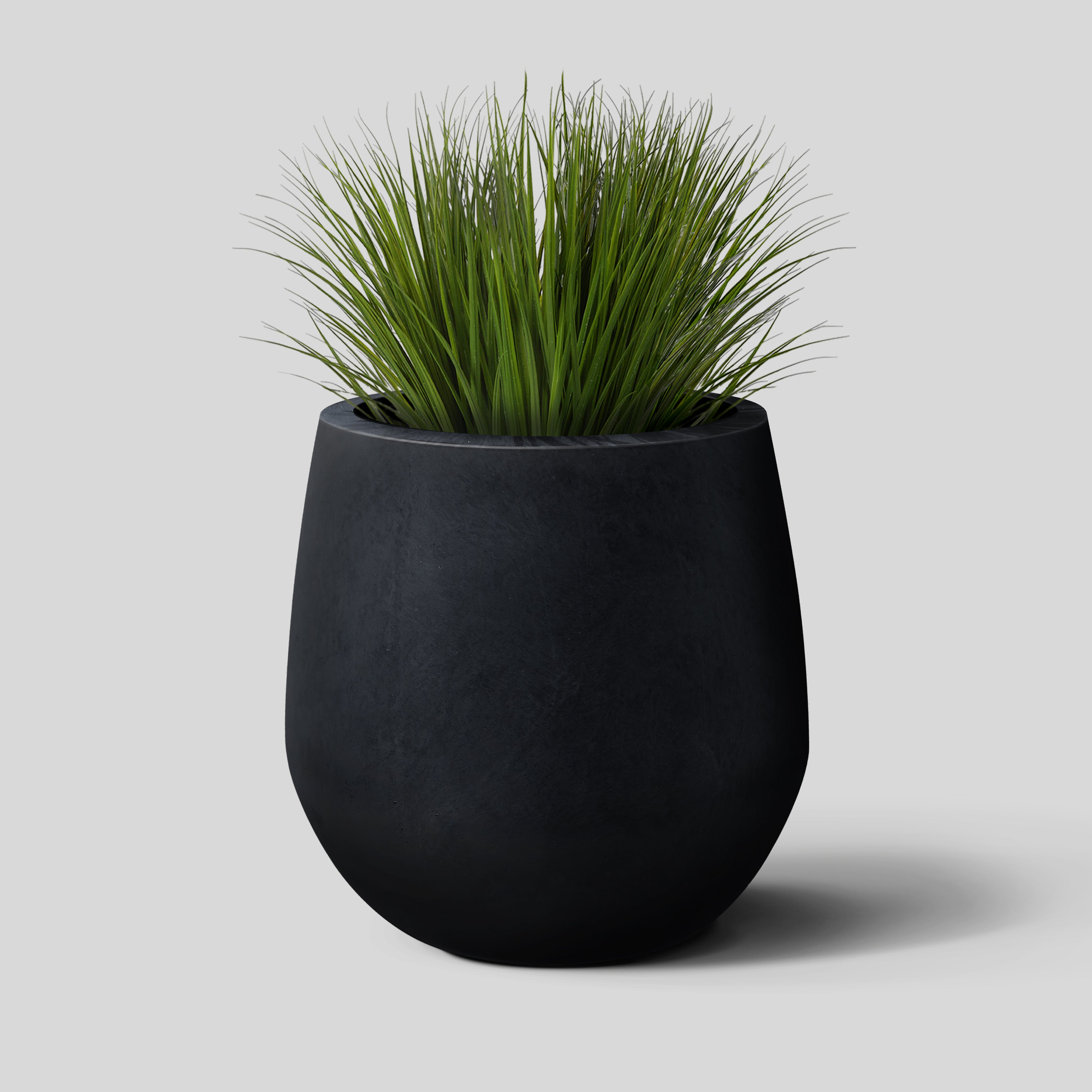 outdoor black planter pot Serene Planter Pot–Post & Porch