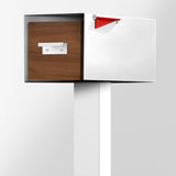 Malone Post-Mounted Mailbox with Sublimated Wood Door