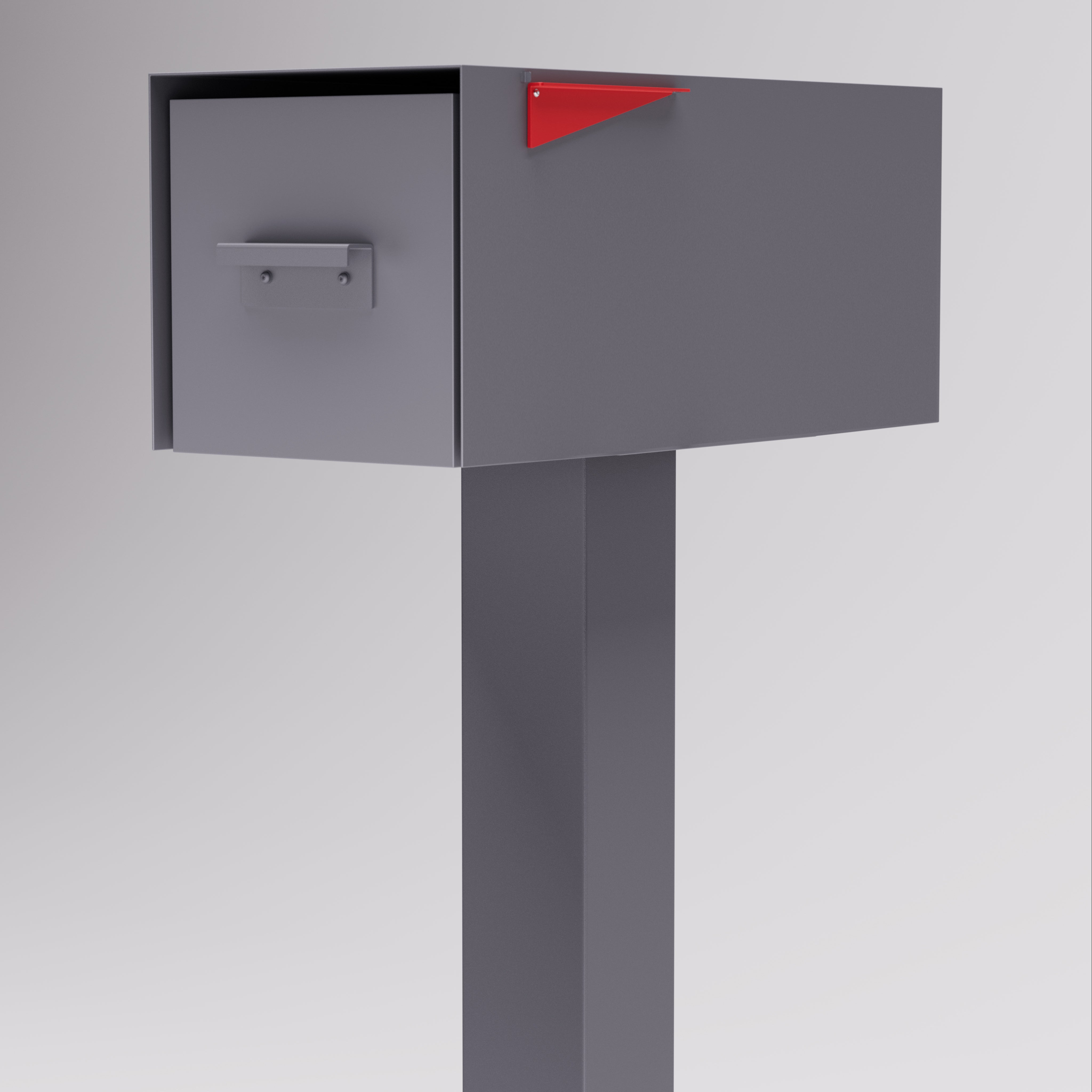 Post Box Matlock Malone Post Mount Mailbox with Lock–Post & Porch