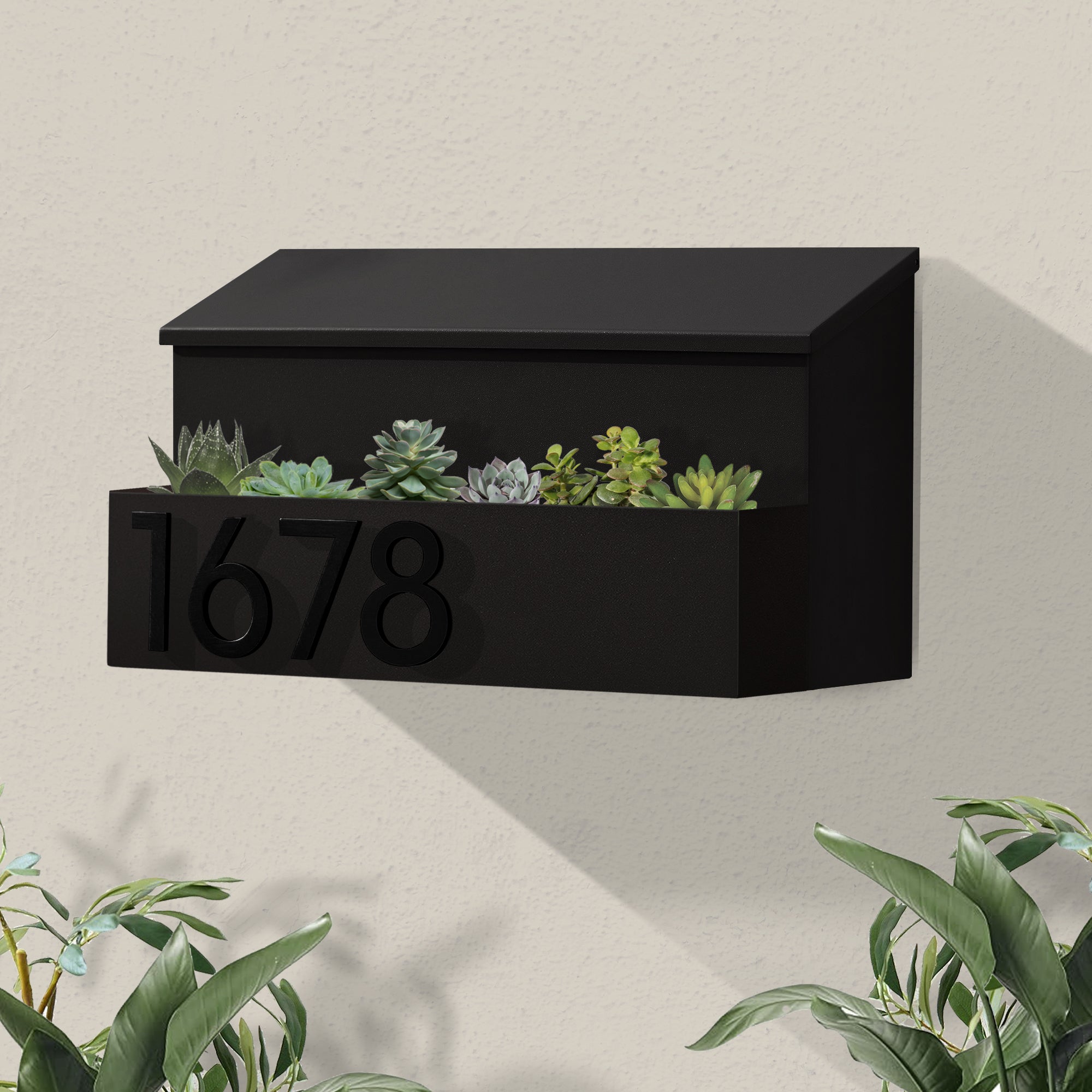 mailbox planter pots The Garden Wall-Mounted Mailbox