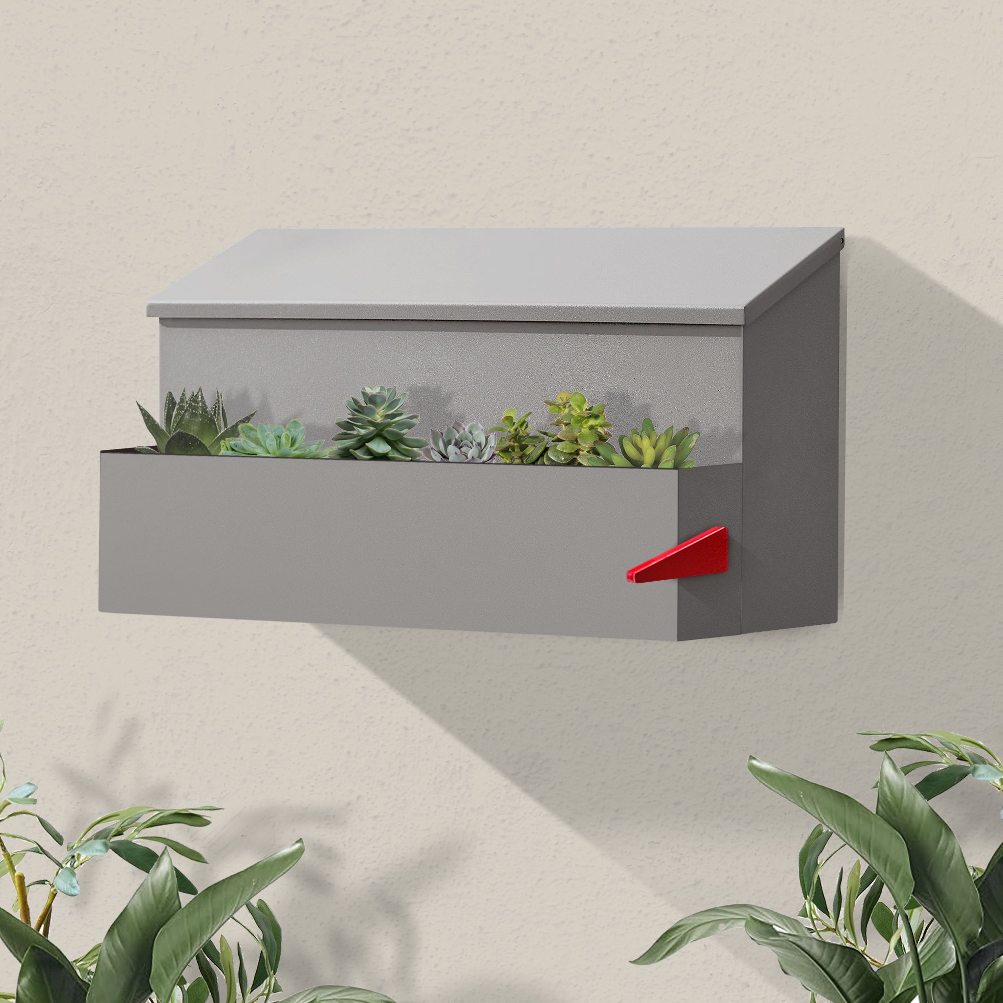 mailbox planter pots The Garden Wall-Mounted Mailbox