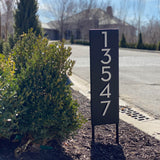 Welcome Home House Number Yard Sign