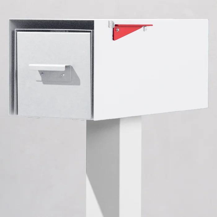 The Malone mailbox in White powder coat